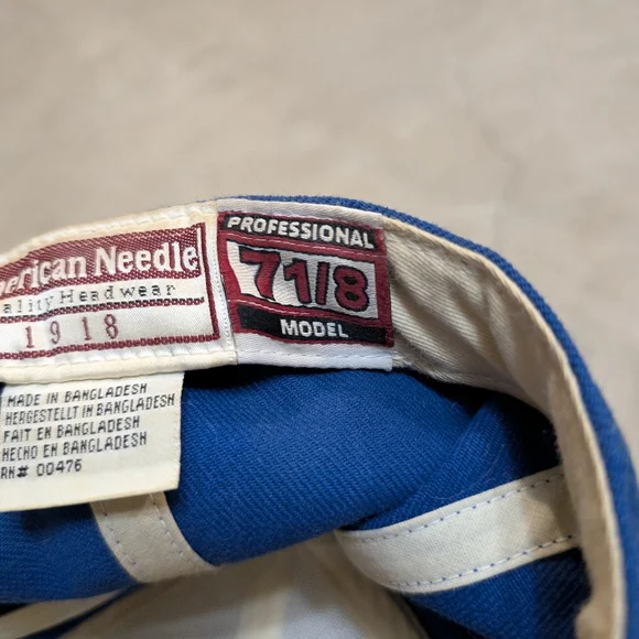 VTG American Needle Atlanta Braves Hat Men's 7 1/8 Flaws - Picture 7 of 7